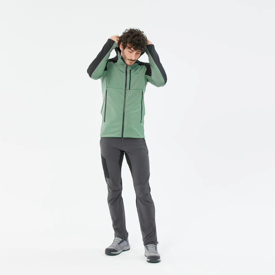 Veste polaire de randonnée - mh500 hood - homme - Image 3