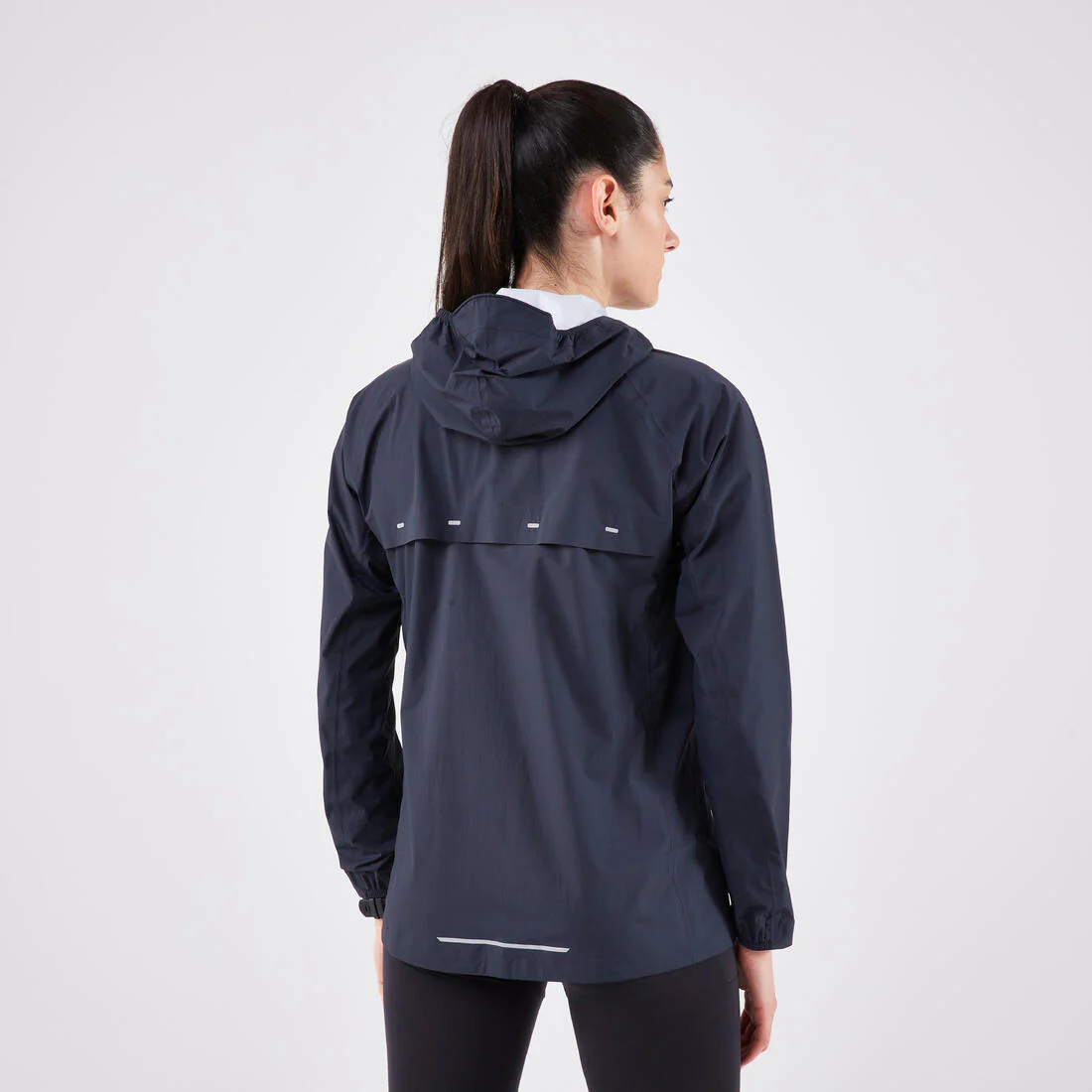 Veste running imperméable Femme, Kiprun Run Rain 900 gris foncé - Image 14
