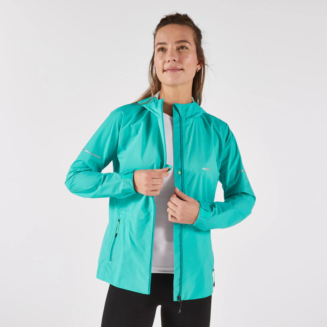 Veste running imperméable Femme, Kiprun Run Rain 900 gris foncé - Image 18