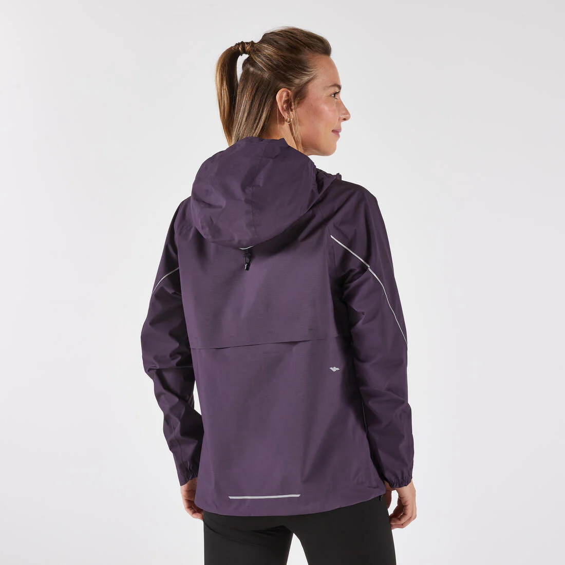 Veste running trail imperméable et respirante Femme, KIPRUN Run 500 aubergine - Image 6