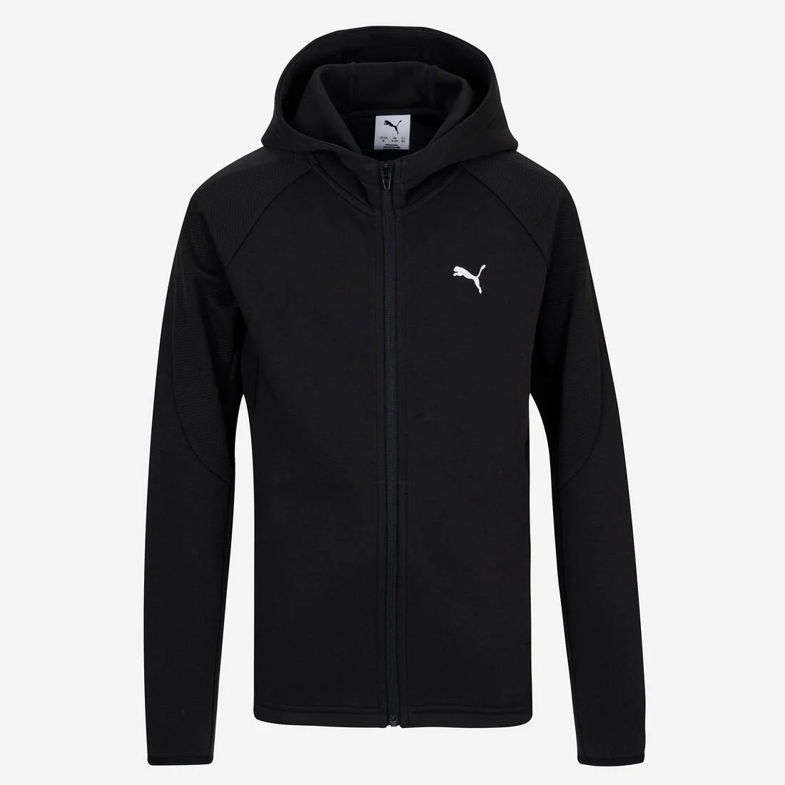 Veste zippée à capuche enfant, noir - Image 6